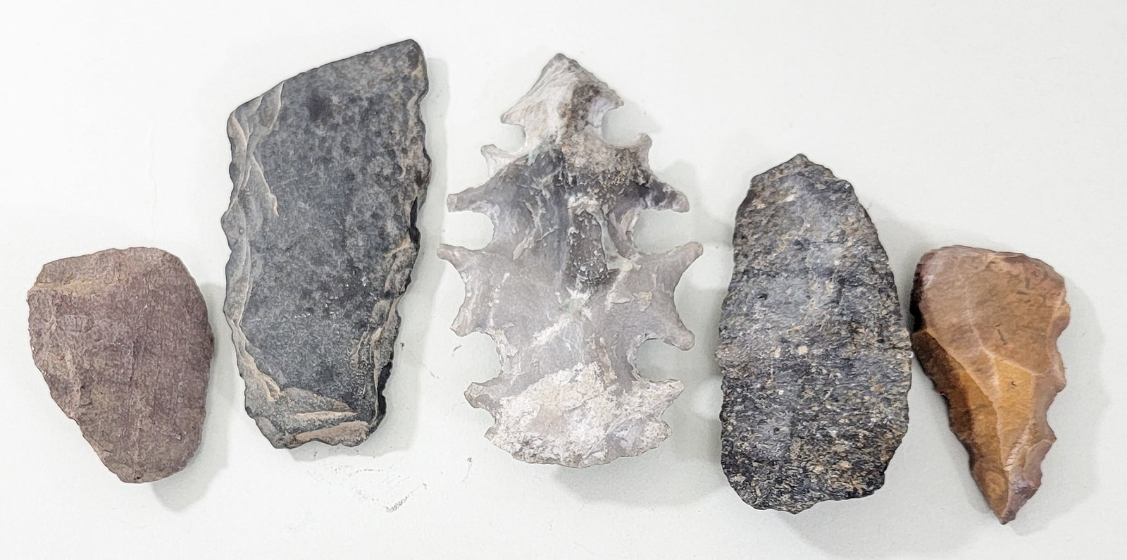 Points, Scrapers, Artifacts (5) Pieces (1 of 4)