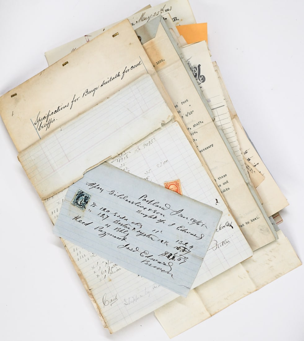 Archive 19th C. S. Gildersleeve (Shipbuilding): [Items date 1862-early 19th century, The Archive of Henry Gildersleeve (c. 1817?1894), was a 19th-century American shipbuilder involved in the construction of 120 vessels of all types. He was born in