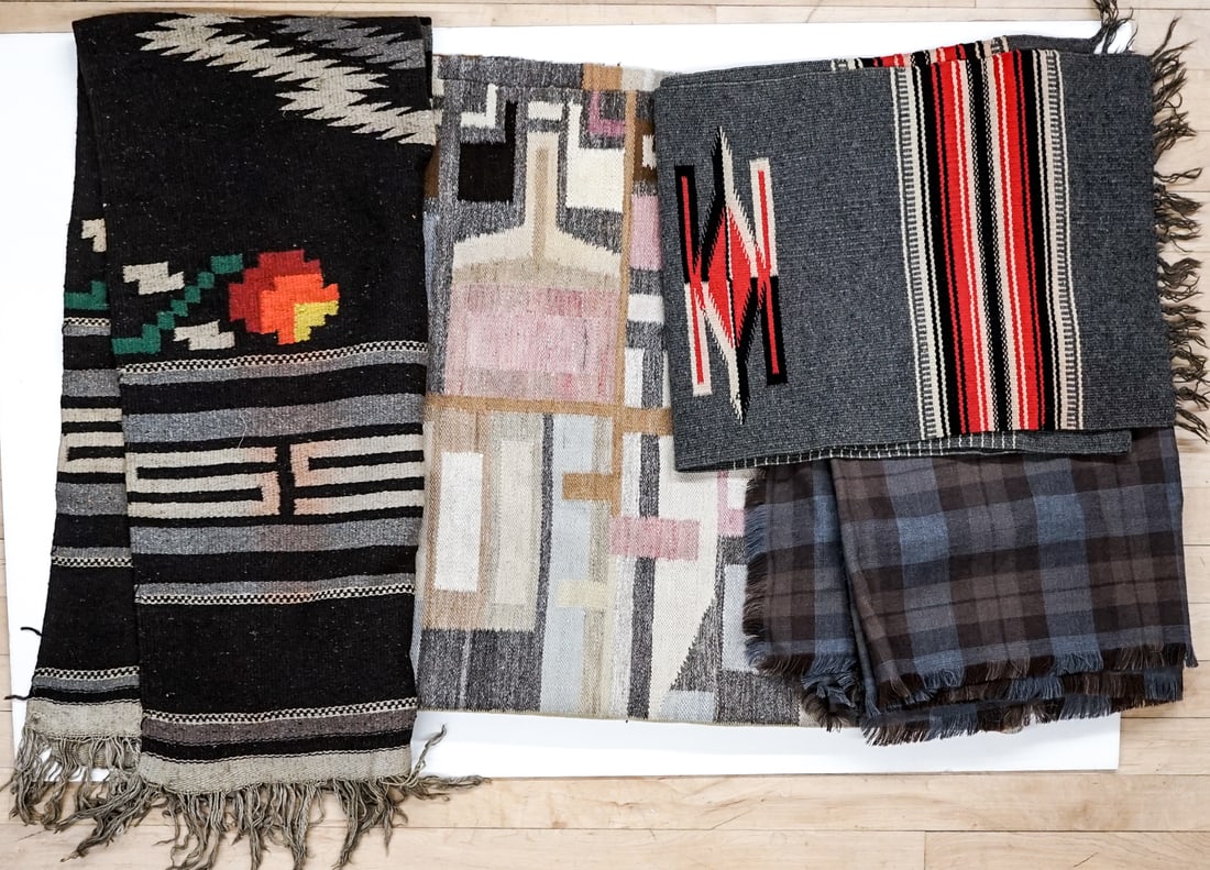 Serape, Scottish Wool Blanket, Weavings (1 of 9)