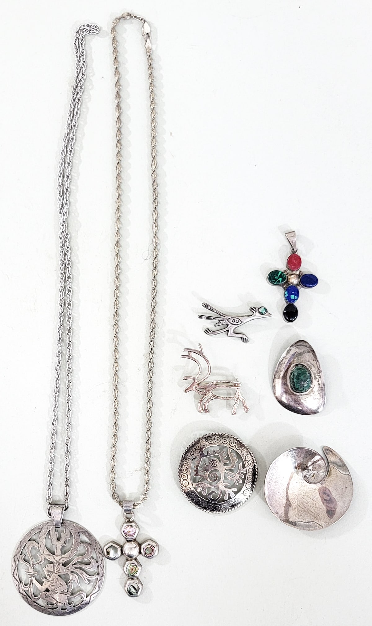 Sterling Pendant, Brooches etc (1 of 3)