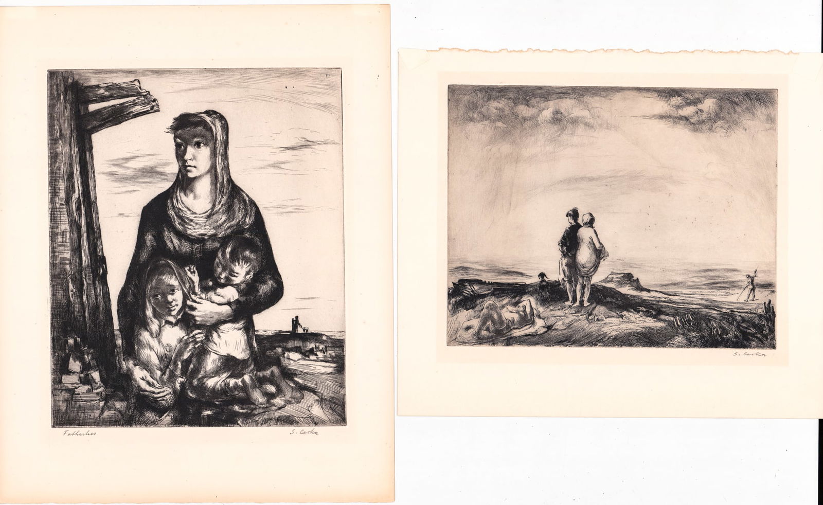 Stephen Csoka (2) Etchings SIGNED (1 of 5)