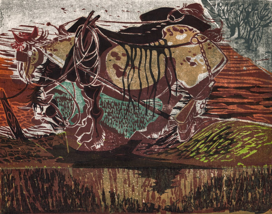 Danny Pierce S/N Woodblock [In the Fields #2] (1 of 6)