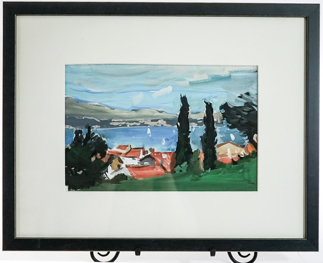 Beth Van Liere SIGNED Acrylic St Tropez (1 of 3)