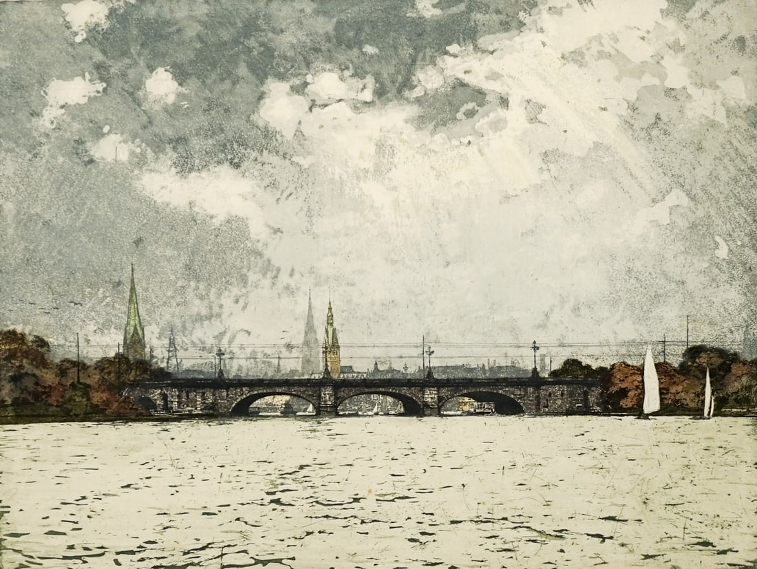 Luigi Kasimir Large Etching (Estate Signature) (1 of 4)