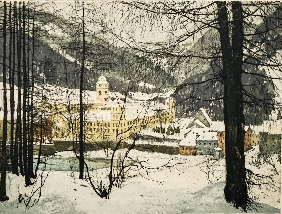 Luigi Kasimir Large Etching (Estate Signature) (1 of 4)