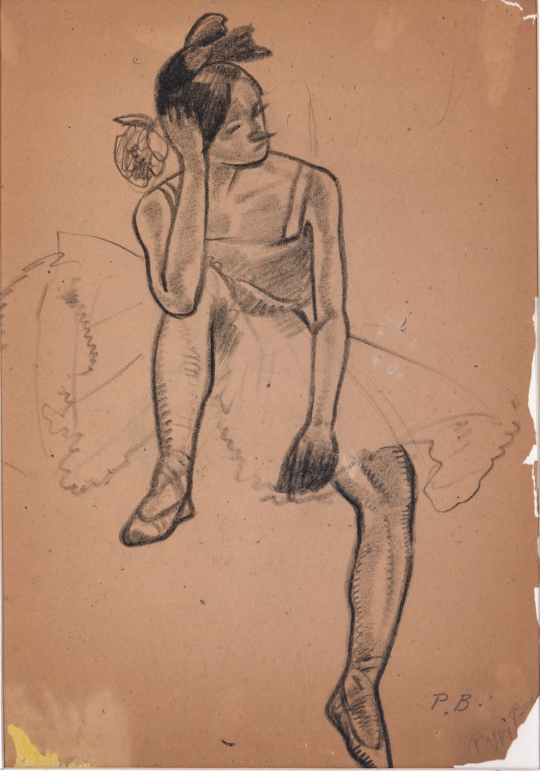 Peggy Bacon Original Drawing [Woman] (1 of 4)