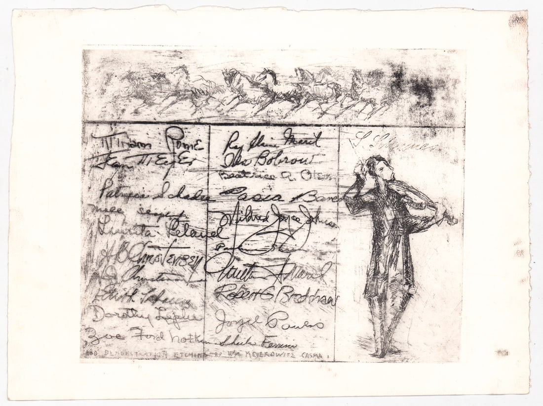 William Meyerowitz (7) Etchings [6 Signed] - 3