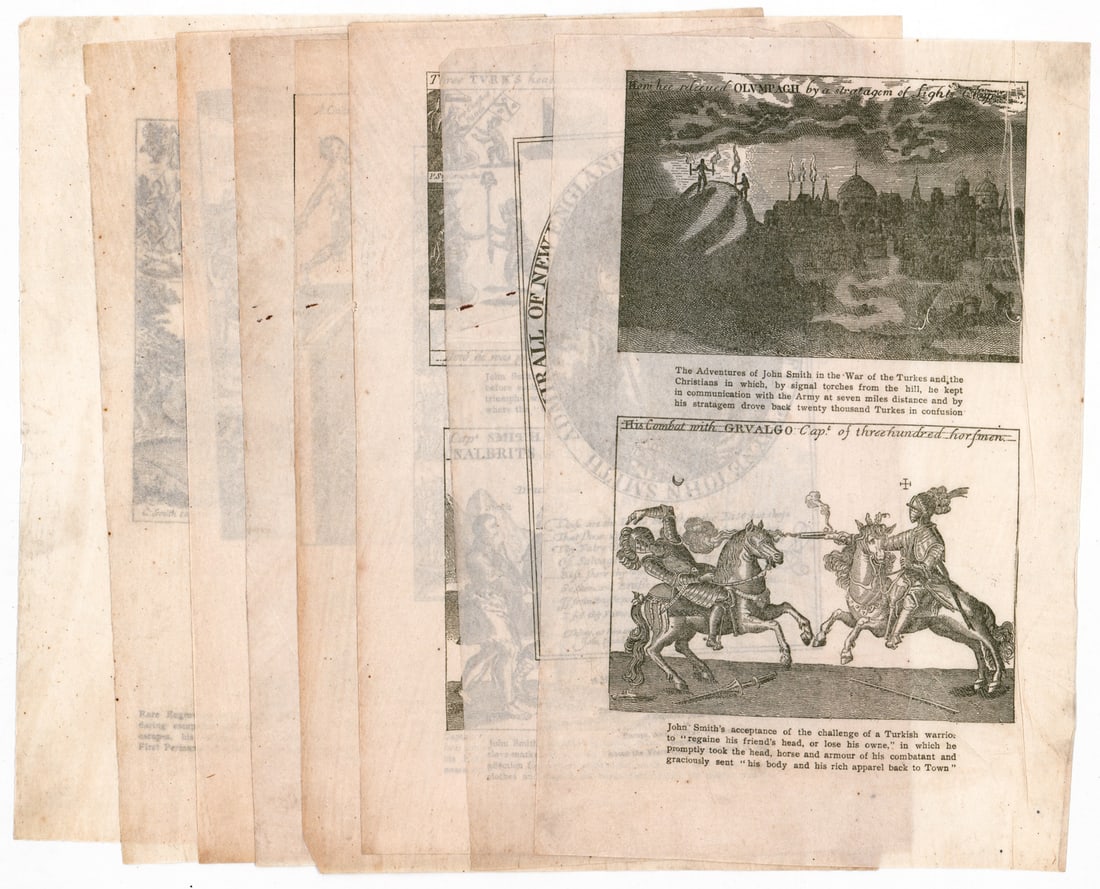 Captain John Smith (8 Sheets) Engravings (1 of 9)