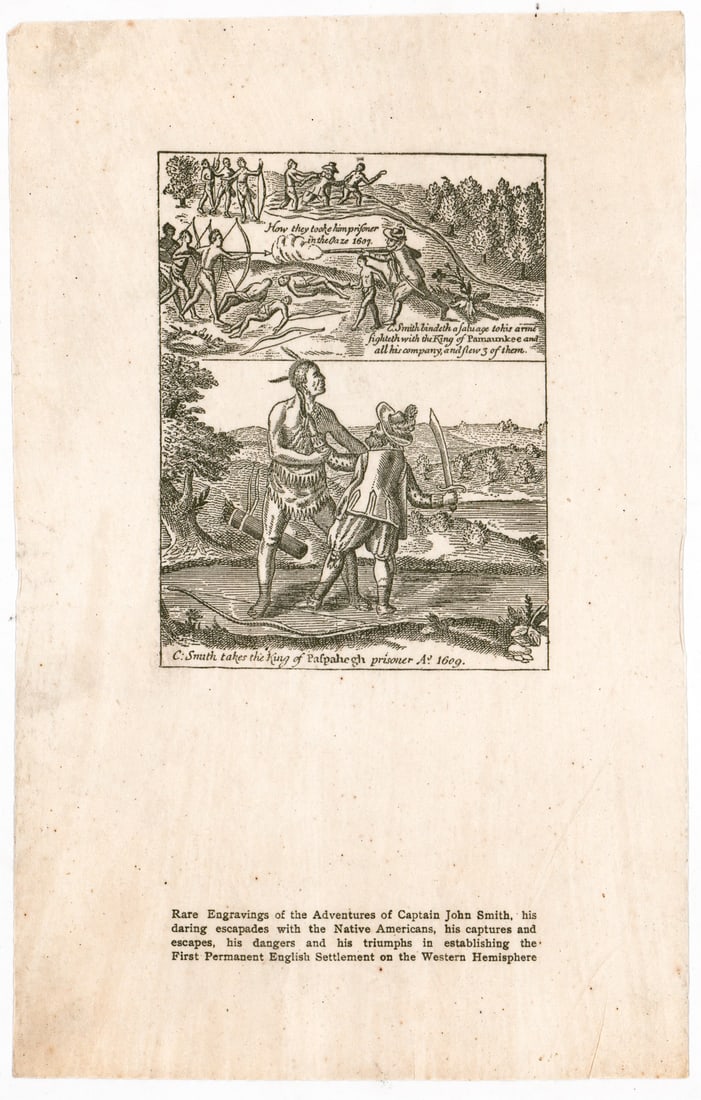 Captain John Smith (8 Sheets) Engravings - 4