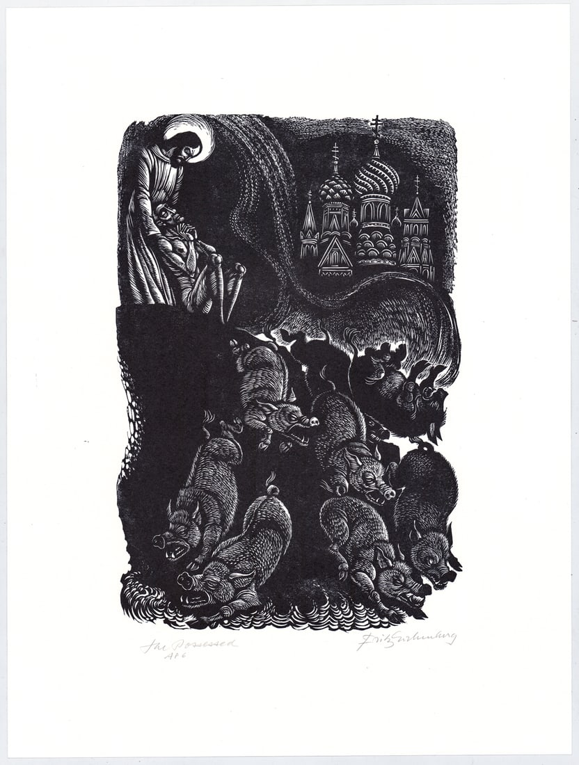 Fritz Eichenberg SIGNED AP6 [Christ] - 2