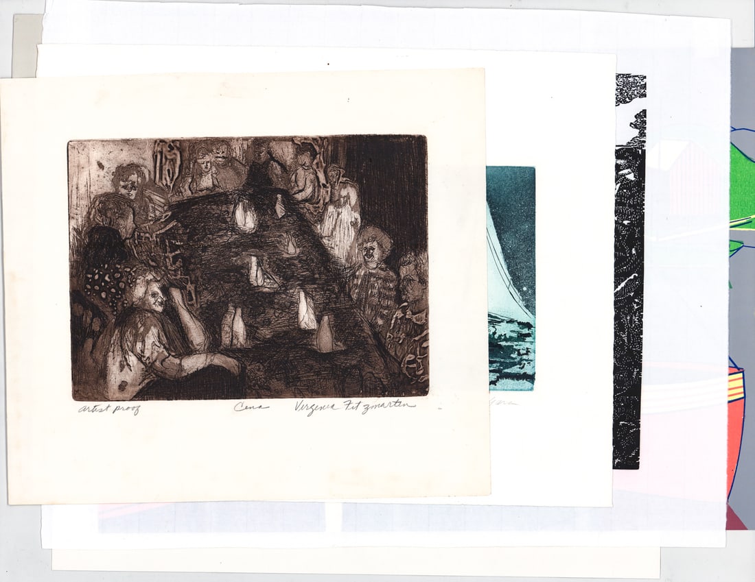 Vintage (6) Prints / Etchings ARTIST SIGNED (1 of 7)