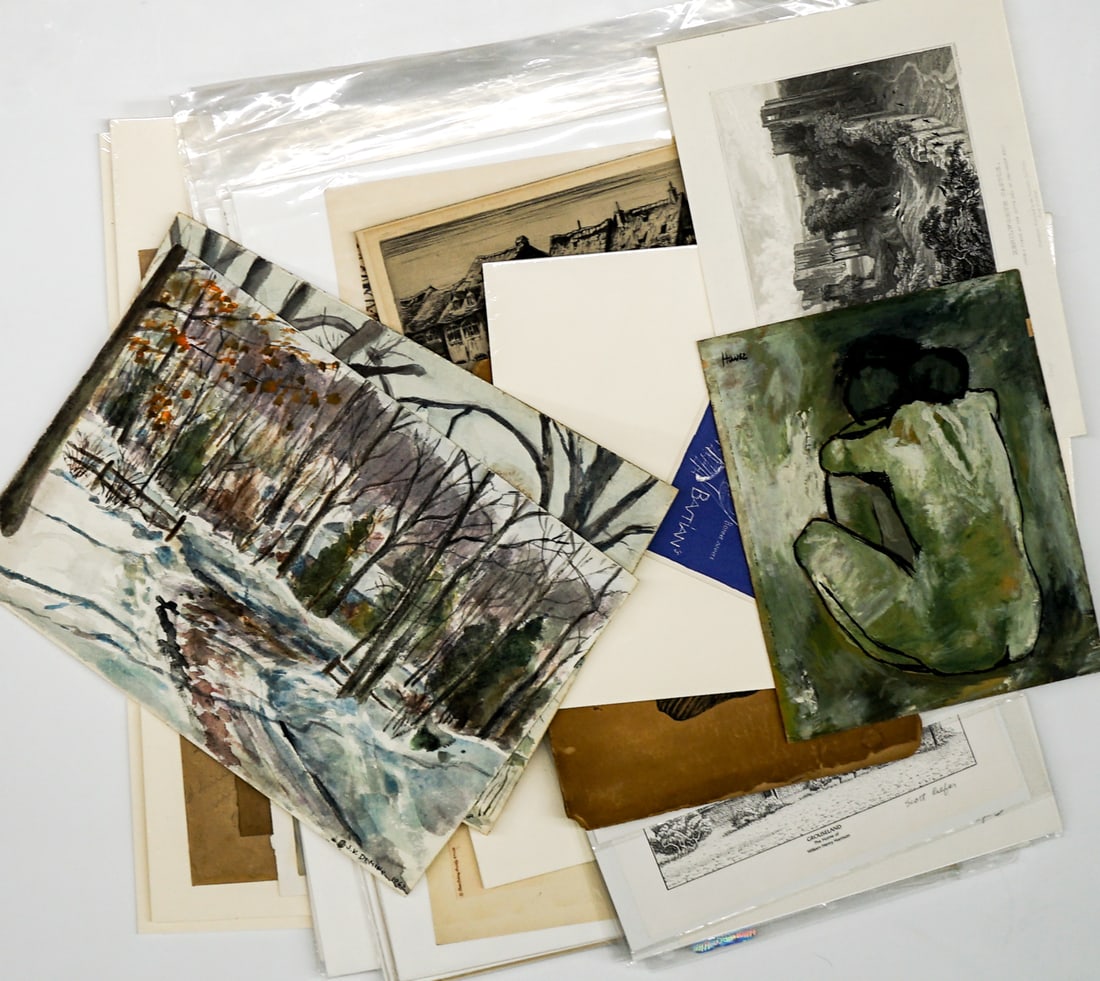 Box of Assorted Art-16 x 20 Archival Box Included (1 of 3)