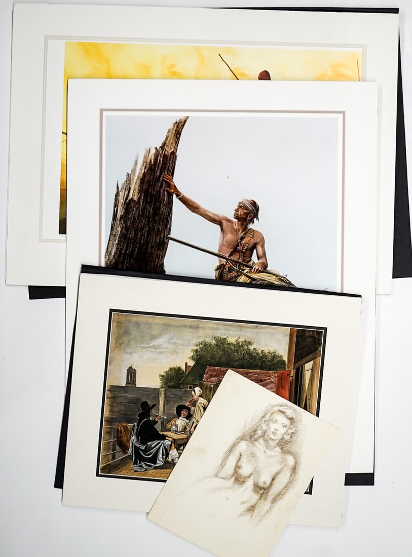 (4) Pcs of Art-Originals & Prints (1 of 5)