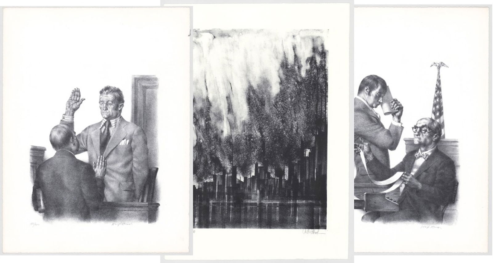 Lot of Three [3] Prints [Hirsch & Florsheim] (1 of 4)