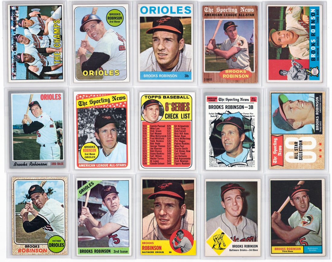 Brooks Robinson Baseball Cards (15) (1 of 5)