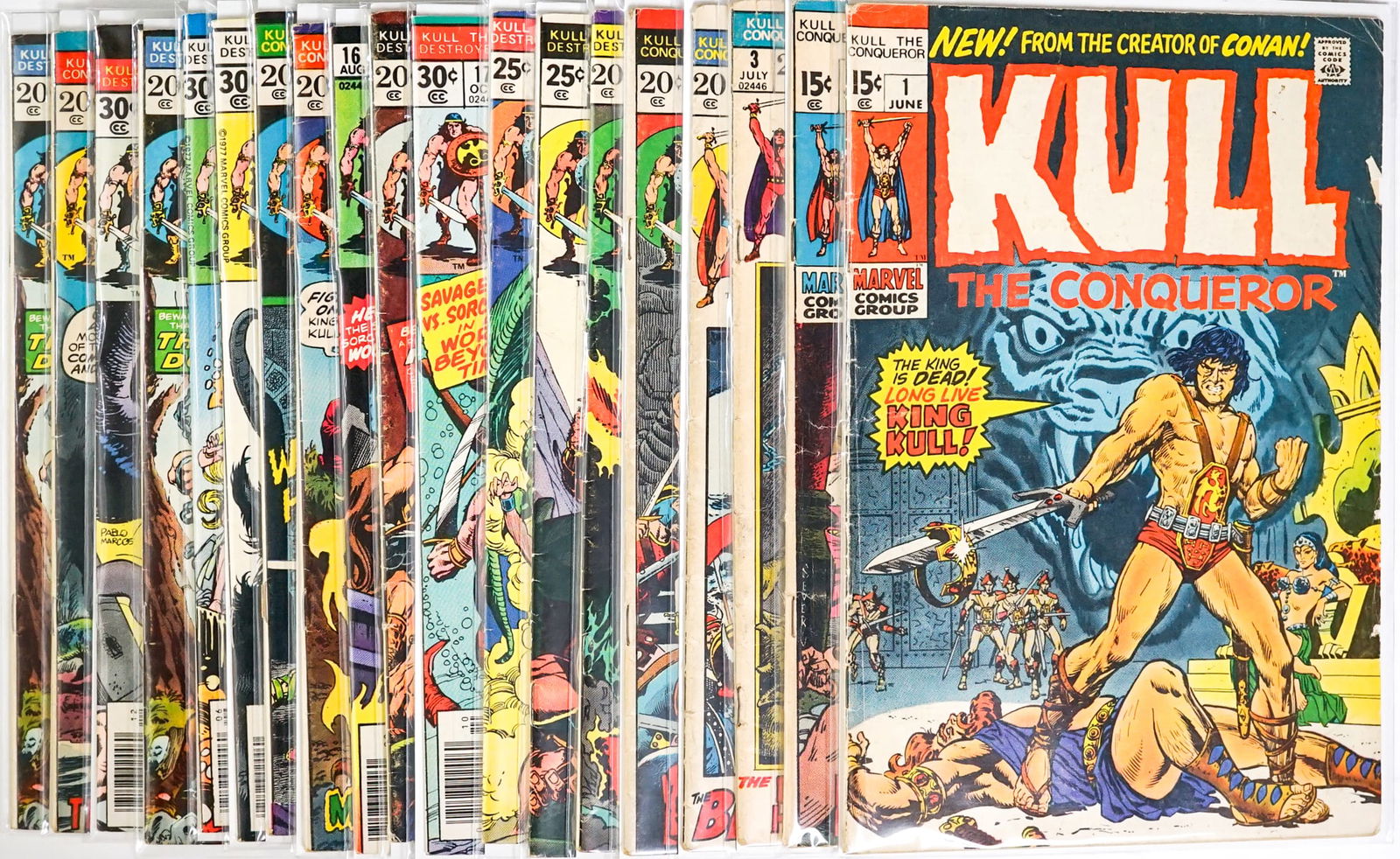 [Marvel] Kull, The Conqueror Comic Books (19): Mixed condition. Measures 15 x 11 x 3 inches for shipping purposes. The absence of a condition report does not imply that the lot is in perfect condition or completely free from wear and tear, imperfe
