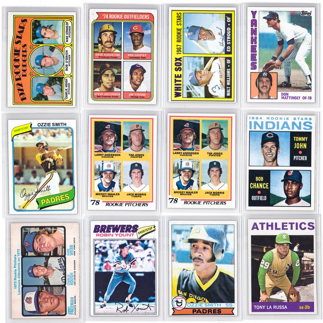 Vintage Baseball Cards with Rookie Cards (12) (1 of 5)