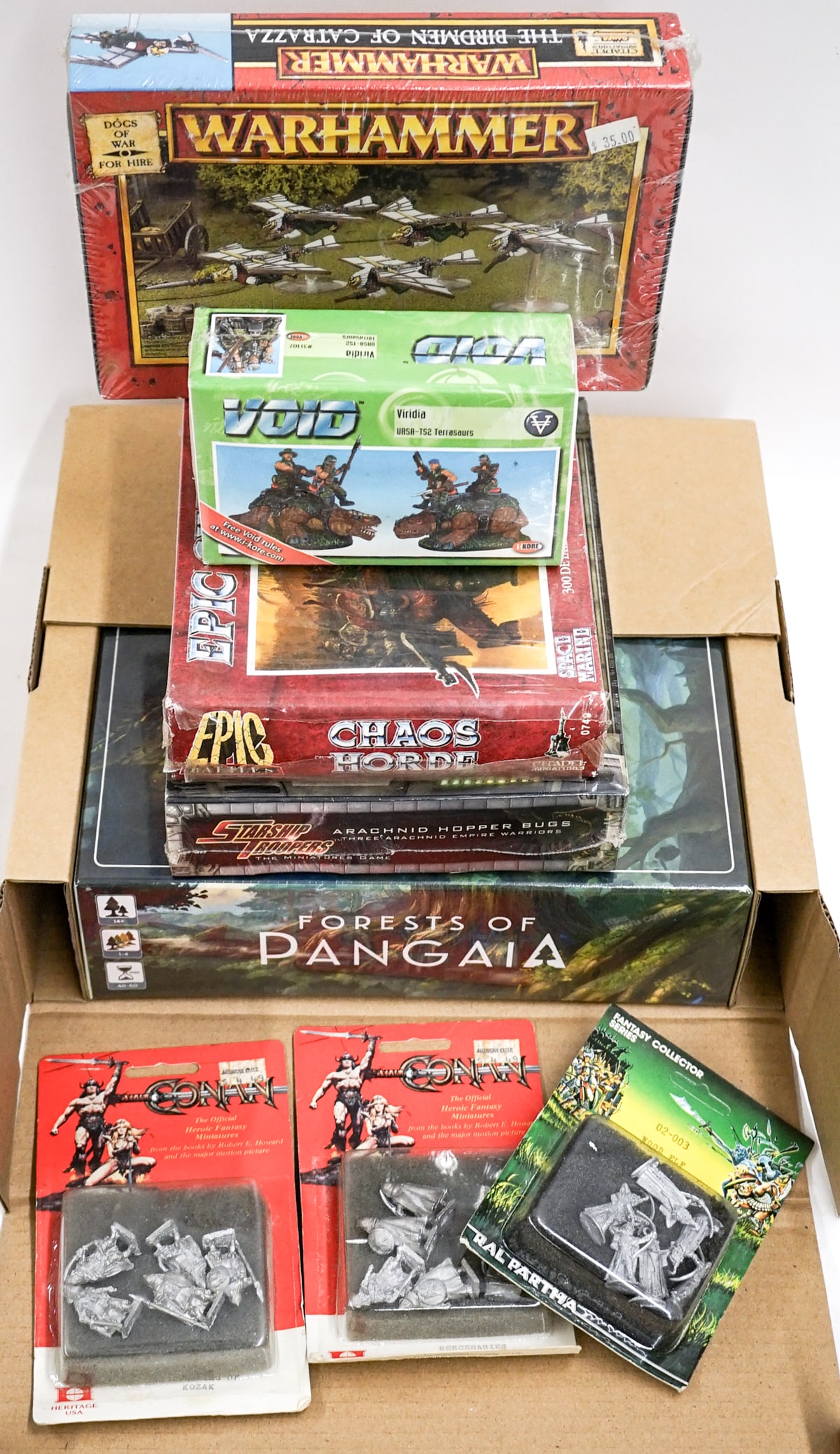 TTRPG, War Games Sealed Items: Lot measures 16 x 12 x 4 in. for shipping purposes. The absence of a condition report does not imply that the lot is in perfect condition or completely free from wear and tear, imperfections, or the c