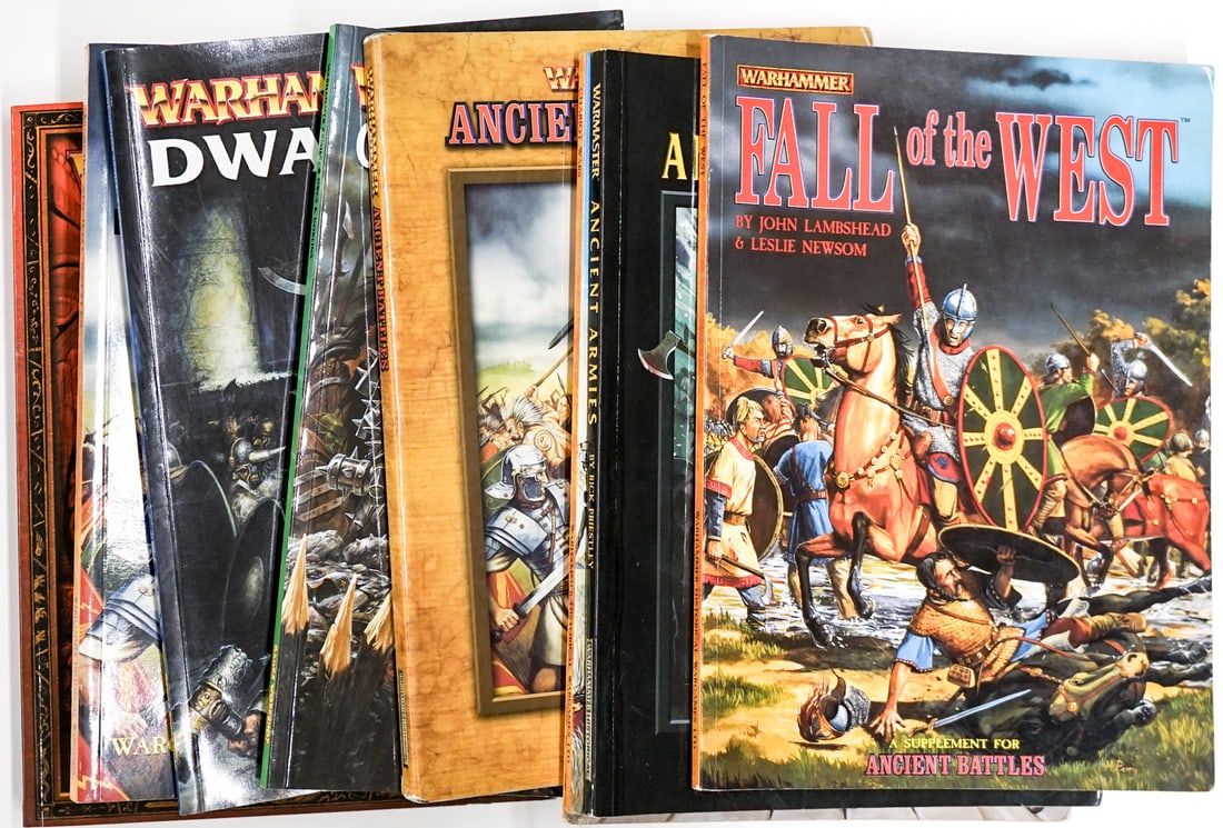 TTRPG, Warhammer Manuals: Lot measures 16 x 12 x 4 in. for shipping purposes. The absence of a condition report does not imply that the lot is in perfect condition or completely free from wear and tear, imperfections, or the c