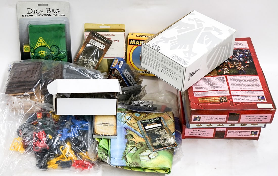 TTRPG Large Estate Lot: Lot measures 16 x 12 x 4 in. for shipping purposes. The absence of a condition report does not imply that the lot is in perfect condition or completely free from wear and tear, imperfections, or the c