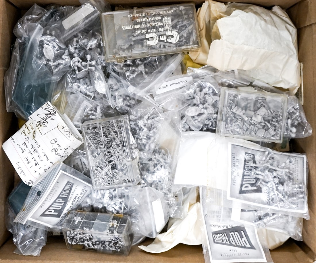 TTRPG Figures: Lot measures 16 x 12 x 4 in. for shipping purposes. The absence of a condition report does not imply that the lot is in perfect condition or completely free from wear and tear, imperfections, or the c