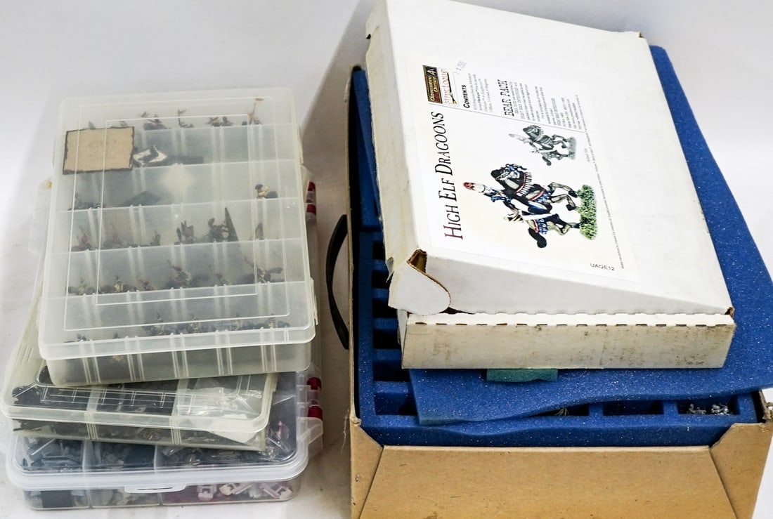 TTRPG, War Games Figures: Lot measures 16 x 12 x 4 in. for shipping purposes. The absence of a condition report does not imply that the lot is in perfect condition or completely free from wear and tear, imperfections, or the c