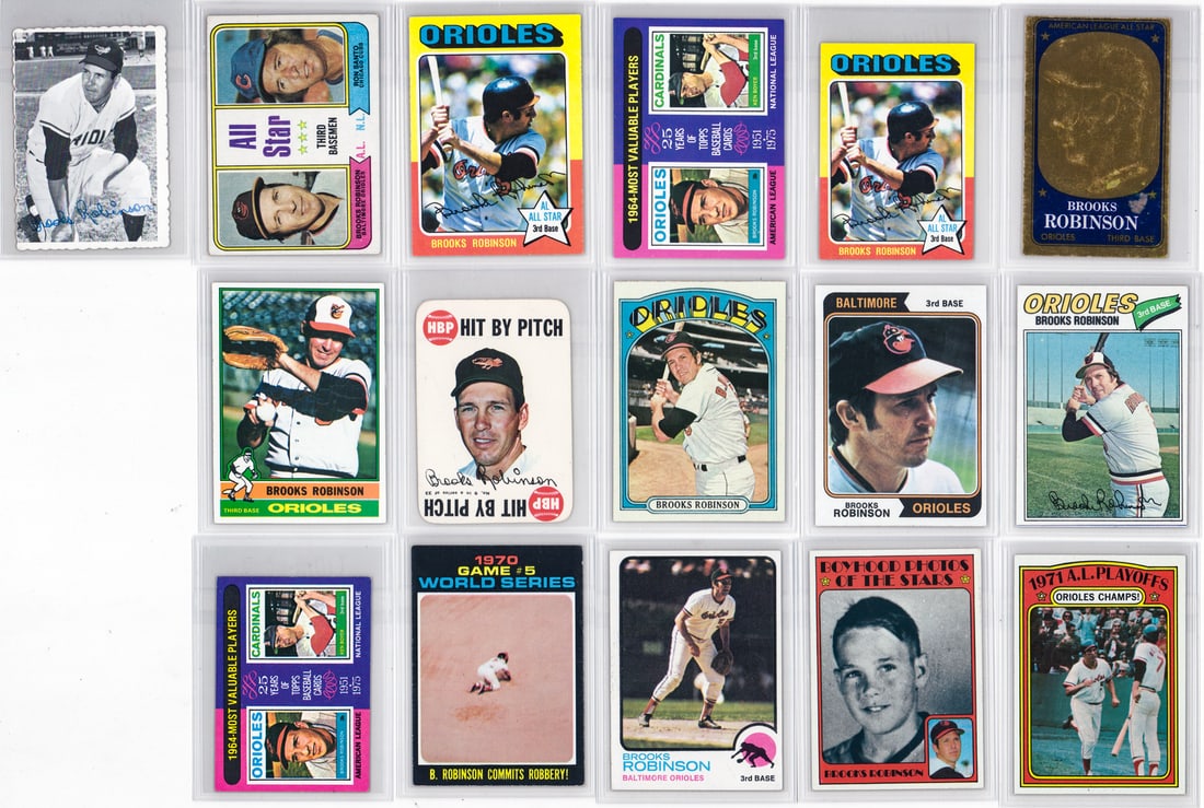 Brooks Robinson Vintage Topps Baseball Cards (16) (1 of 5)