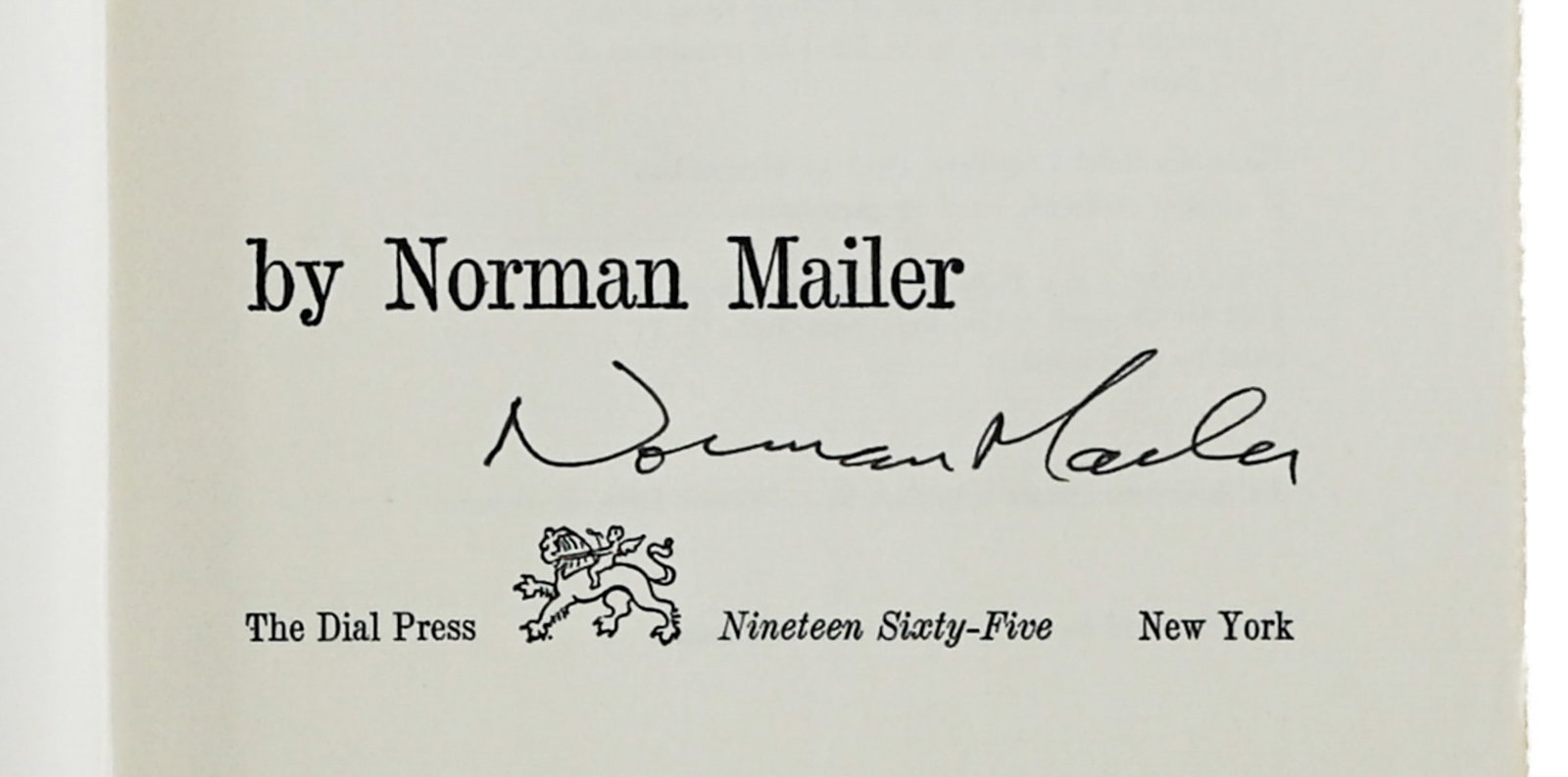 Norman Mailer (2) SIGNED Books - 6