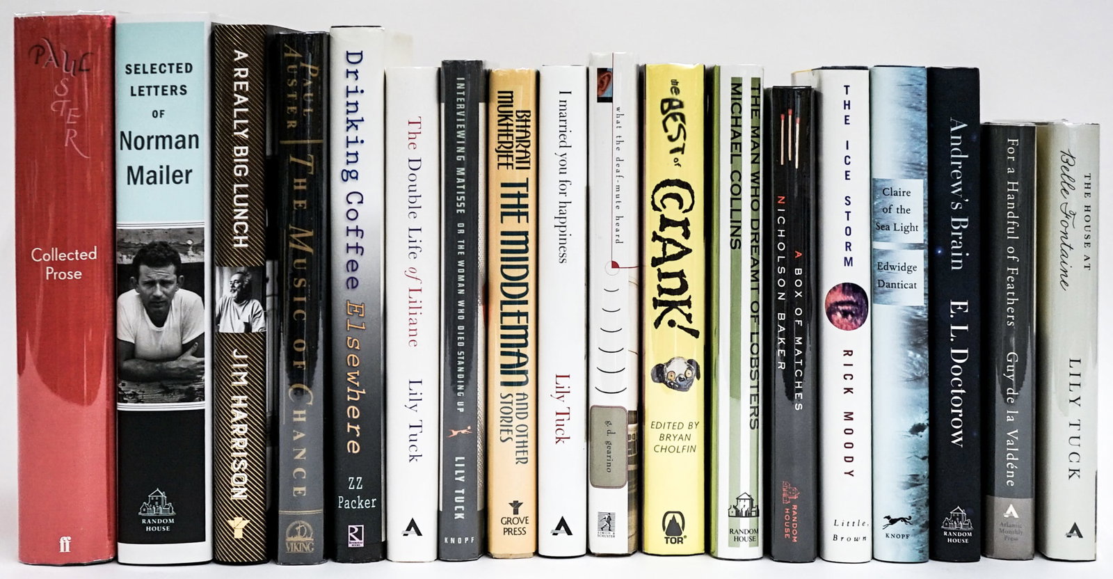 First Editions. Unsigned. (18): First Editions. Unsigned. (18) Books are in EX+/NM condition (Like-New). These books are from an odor free and smoke-free home. Book lot measures 17 x 13 x 7 inches for shipping purposes. Signed (Auto