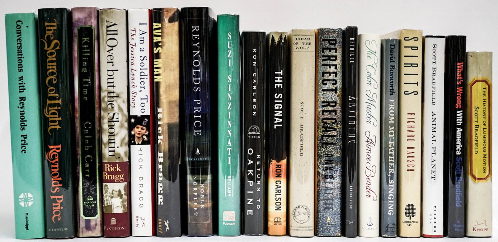 First Editions. Unsigned. (19): First Editions. Unsigned. (19) Books are in EX+/NM condition (Like-New). These books are from an odor free and smoke-free home. Book lot measures 17 x 13 x 7 inches for shipping purposes. Signed (Auto