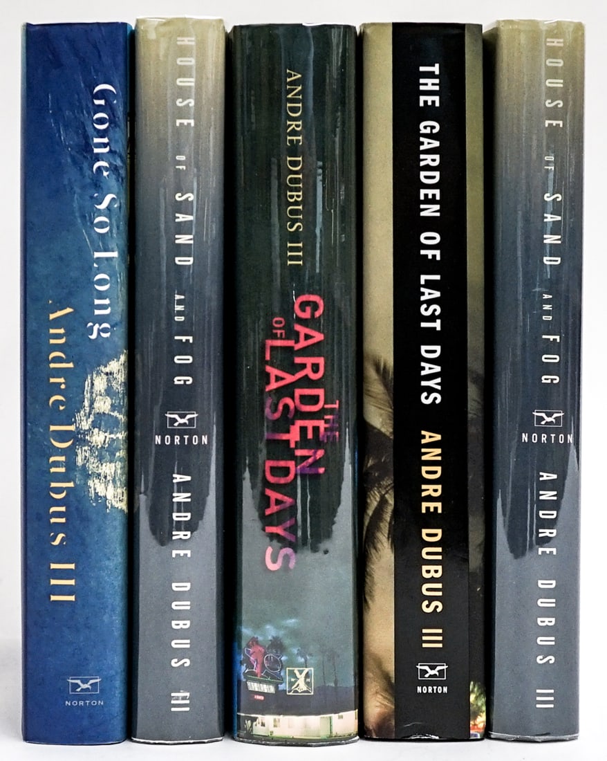 Andre Dubus III SIGNED First Editions (5): All are author signed, NONE are inscribed nor personalized. Books are in EX+/NM condition. These books are from an odor free and smoke-free home. Book lot measures 10 x 13 x 7 inches for shipping purp