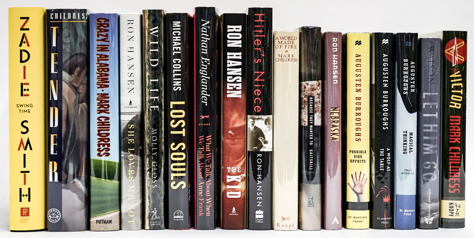 Author Signed First Editions (17): All are author signed, NONE are inscribed nor personalized. Books are in EX+/NM condition. These books are from an odor free and smoke-free home. Book lot measures 17 x 13 x 7 inches for shipping purp