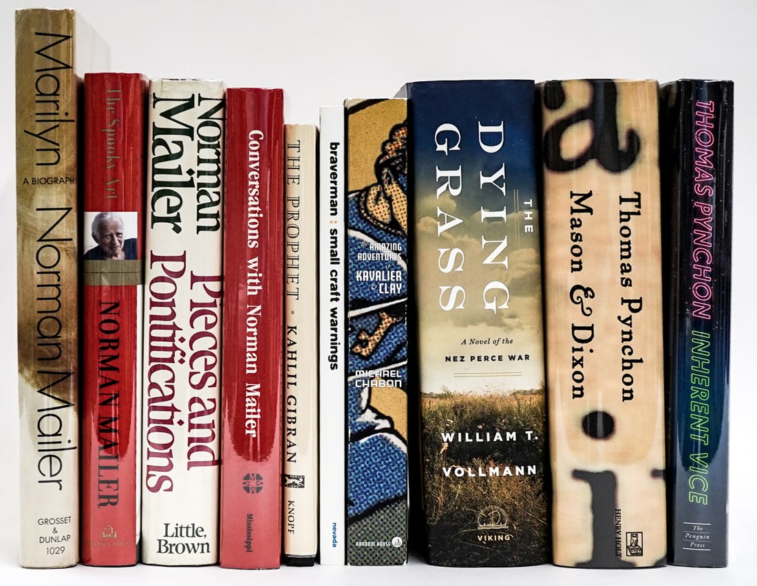 First Editions. Unsigned. (10): First Editions. Unsigned. (10). Books are in EX+/NM condition. These books are from an odor free and smoke-free home. Book lot measures 17 x 13 x 7 inches for shipping purposes. Signed (Autographed)