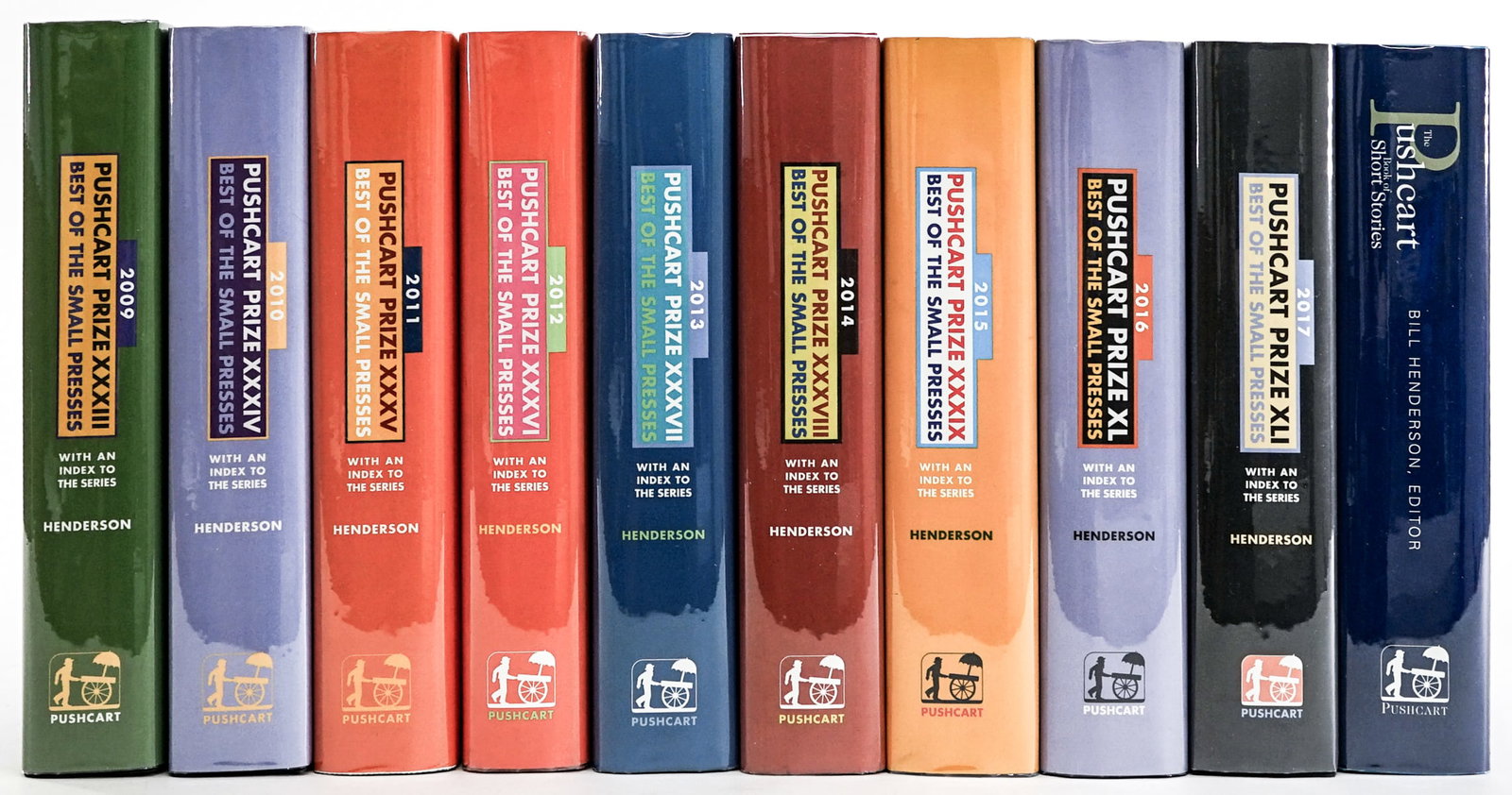 Pushcart Prize Hardcover Books (6): Most are in EX+/Near Mint condition. From a smoke-free home, no odors whatsoever. For shipping purposes the lot measures 15 x 10 x 7 inches. Signed (Autographed) book/s and other material not includin