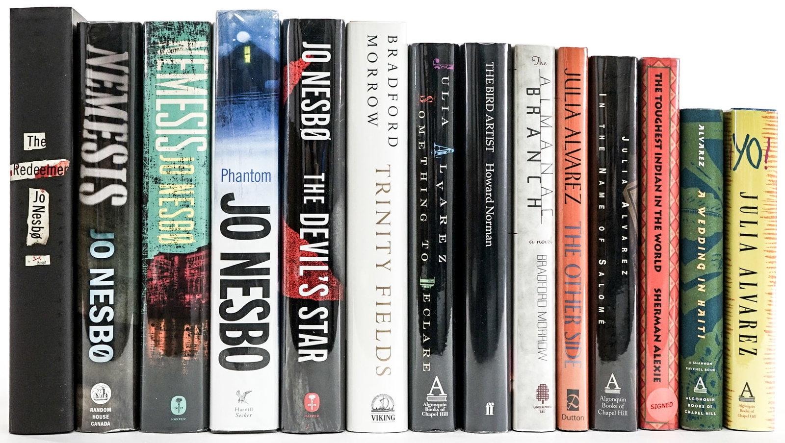 Author SIGNED First Editions (14): All are author signed, NONE are inscribed nor personalized. Books are in EX+/NM condition. These books are from an odor free and smoke-free home. Book lot measures 17 x 13 x 7 inches for shipping purp