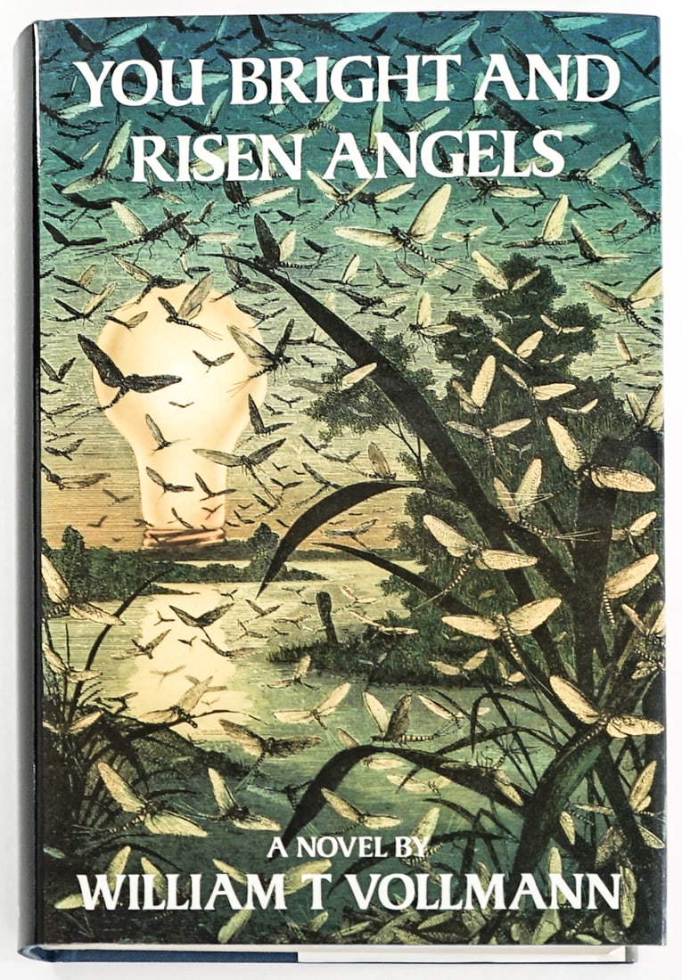 You Bright and Risen Angels by Vollmann SIGNED: You Bright and Risen Angels by William T. Vollmann signed on title page. Andre Deutsch 1987 1st UK edition. 640 pp. Illustrated. Blue covers. Book lot measures 9.25 in. H x 6.5 in. W x 2 in. D for shi