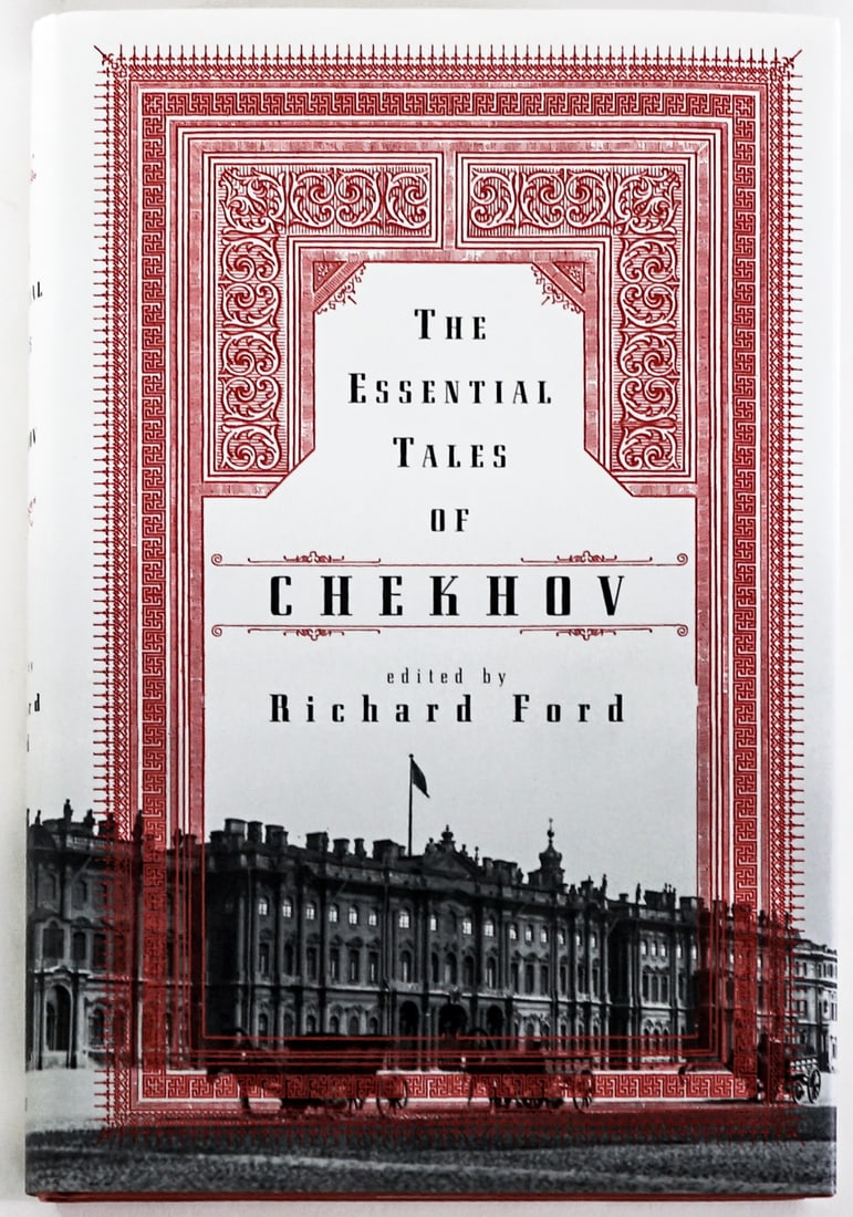Essential Tales of Chekhov - Richard Ford SIGNED: The Essential Tales of Chekhov edited by Richard Ford. Signed on title page. The ECCO Press 1998 1st edition with unclipped dust jacket. 337 pp. Orange covers. Book lot measures 8.75 in. H x 6 in. W x