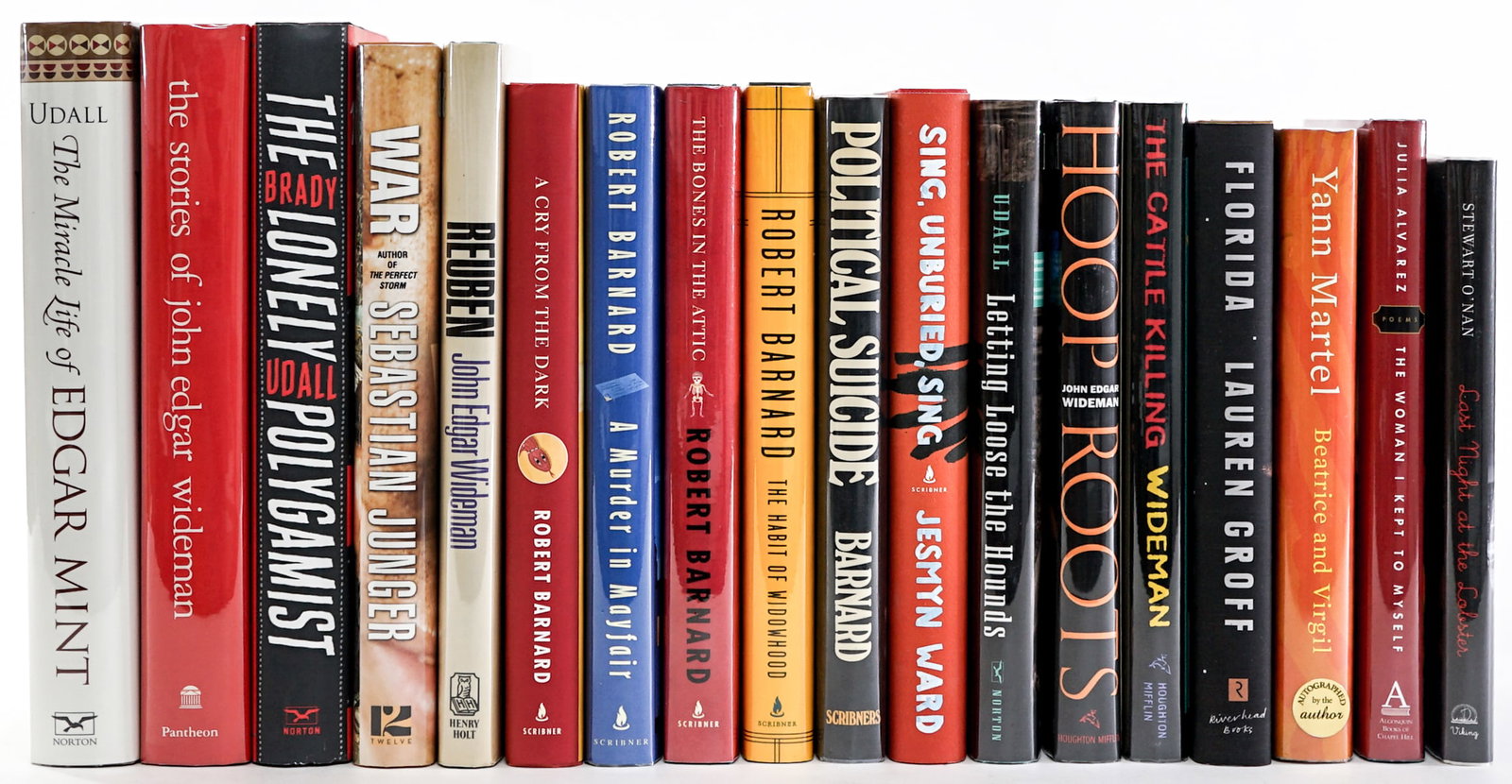 Author SIGNED First Editions (18): Author SIGNED First Editions. All are author signed, none are inscribed nor personalized. Books are in EX+/NM condition (Like-New). These books are from an odor free and smoke-free home. Book lot meas