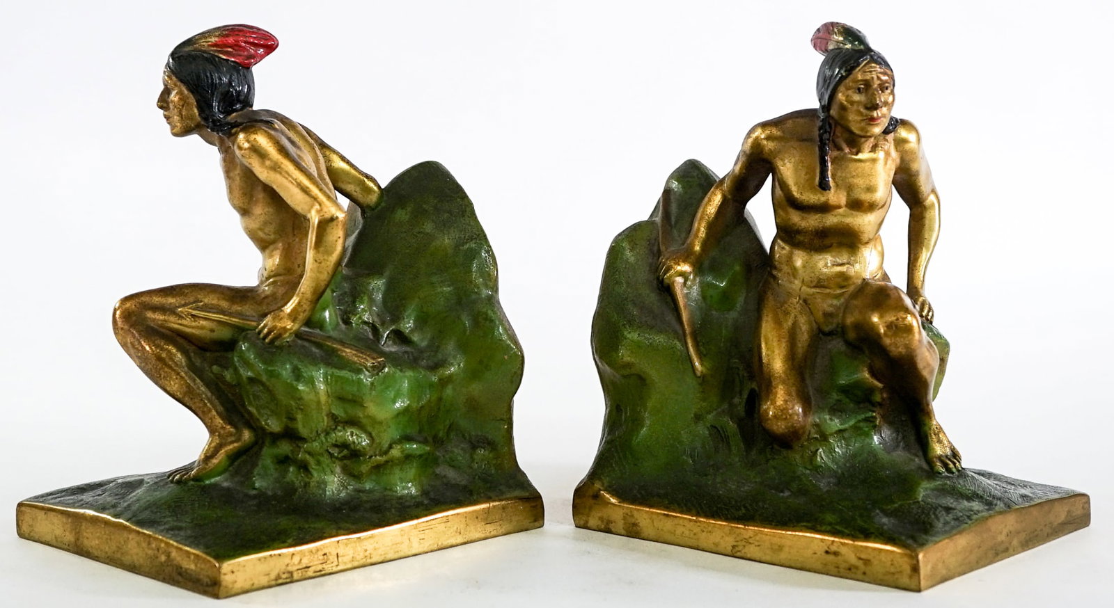 Native American Scout (Pair) Bronze Clad Bookends (1 of 6)