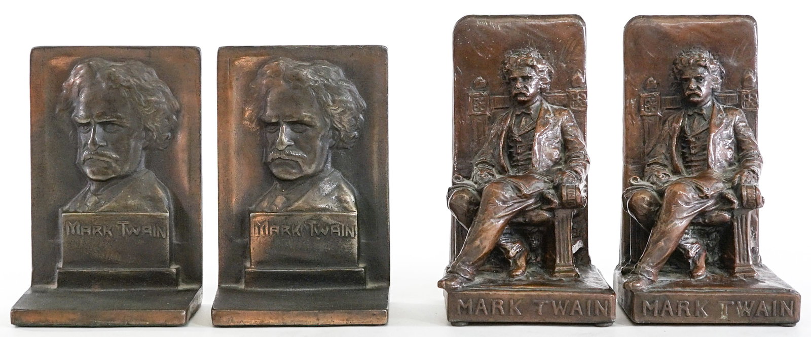 Mark Twain (2 Pair) Bookends [Weidlich Bros] (1 of 15)