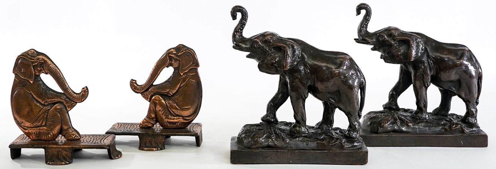 Elephants (2PR) Cast Metal Bookends (1 of 11)