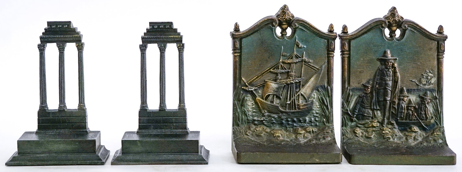 B & H Cast Iron (2 Pair) Vintage Bookends (1 of 11)