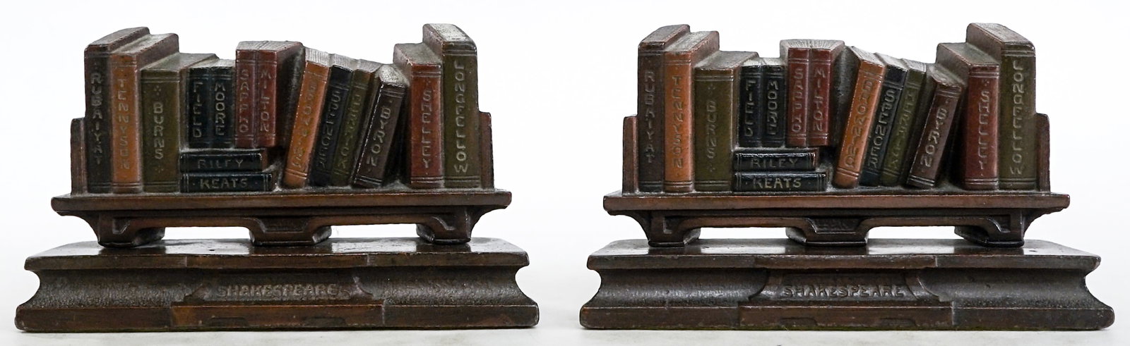 Judd Co. (Pair) Shakespeare Cast Iron Bookend (1 of 5)