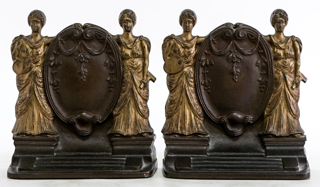 Bradley and Hubbard (Pair) Bookends [Roman-Greek] (1 of 7)