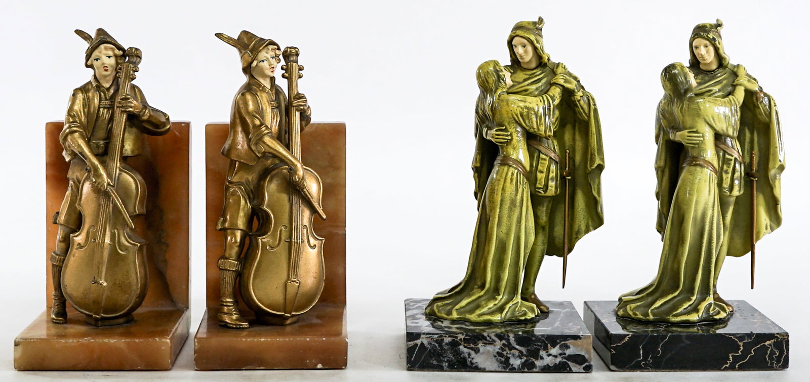 Figural (2 Pair) Bookends [Celluloid Faces] (1 of 11)