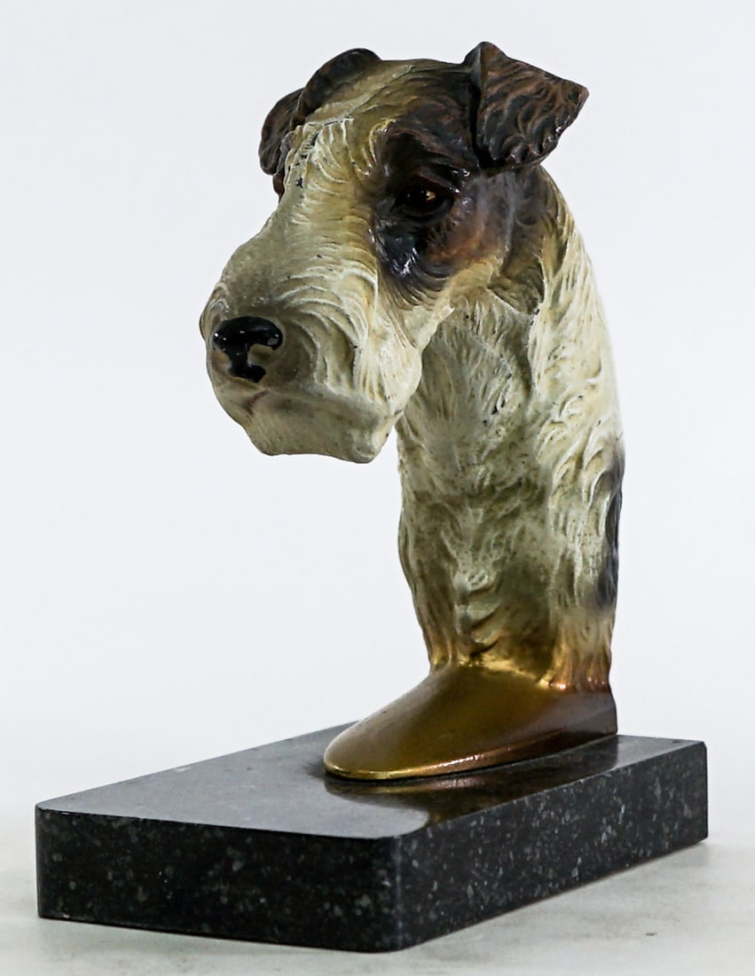 RARE Terrier Dog Metal [Pair] Bookends (1 of 5)