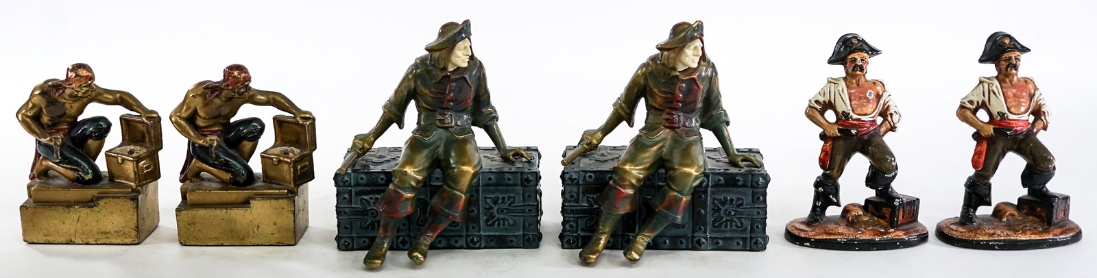 Pirate / Buccaneer (3 Pair) Figural Bookends (1 of 5)