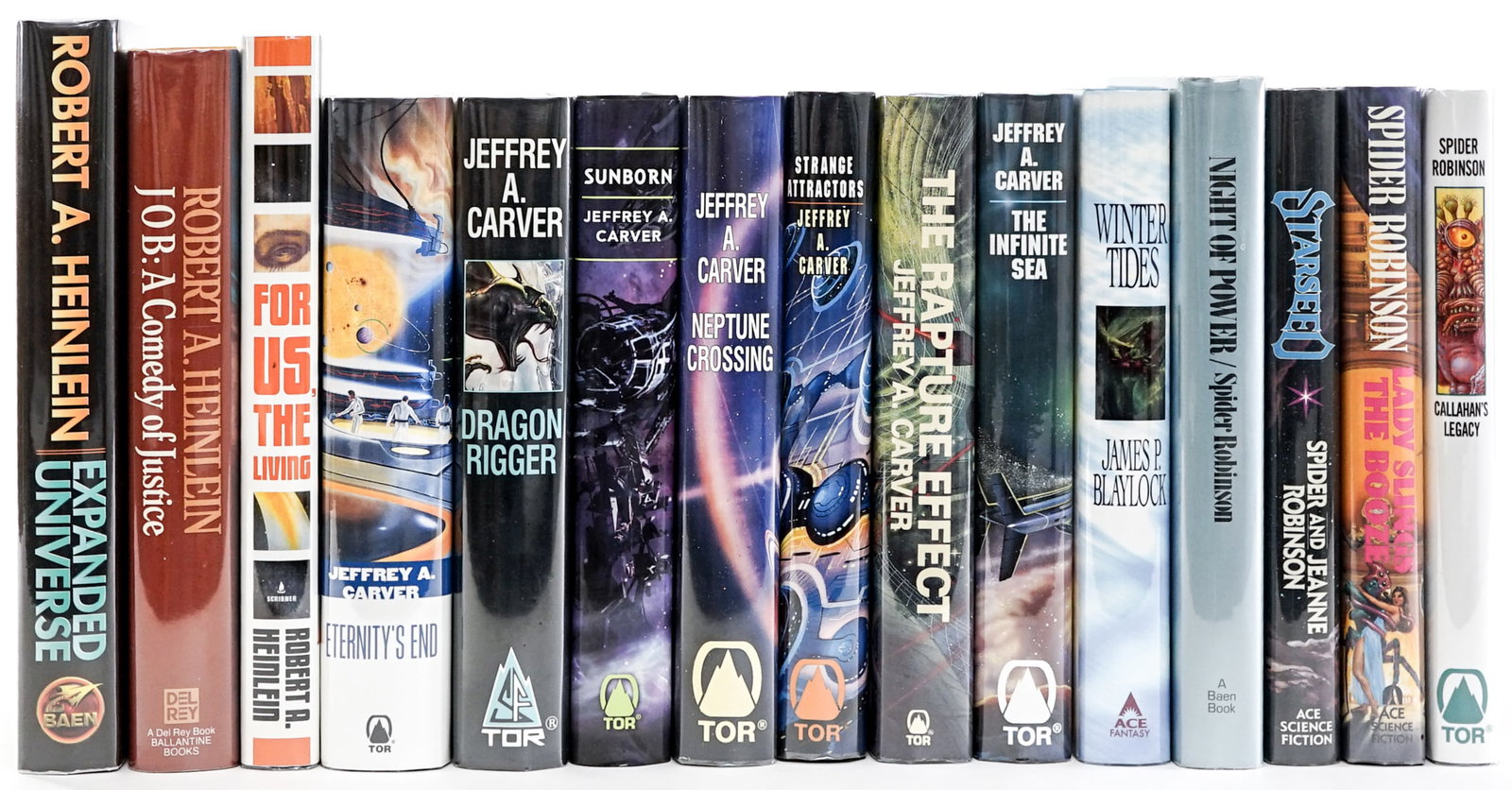 First Editions. Unsigned. (15).: First Editions. Unsigned. (15). Books are in EX+/NM condition. These books are from an odor free and smoke-free home. Book lot measures 17 x 13 x 7 inches for shipping purposes. Signed (Autographed) b