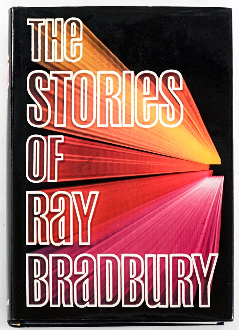 The Stories of Ray Bradbury SIGNED 1ST: The Stories of Ray Bradbury signed on title page. Alfred A. Knopf 1983 1st edition with unclipped dust jacket. 884 pp. Black covers. Book lot measures 9.5 in. H x 6.5 in. W x 1.375 in. D for shipping