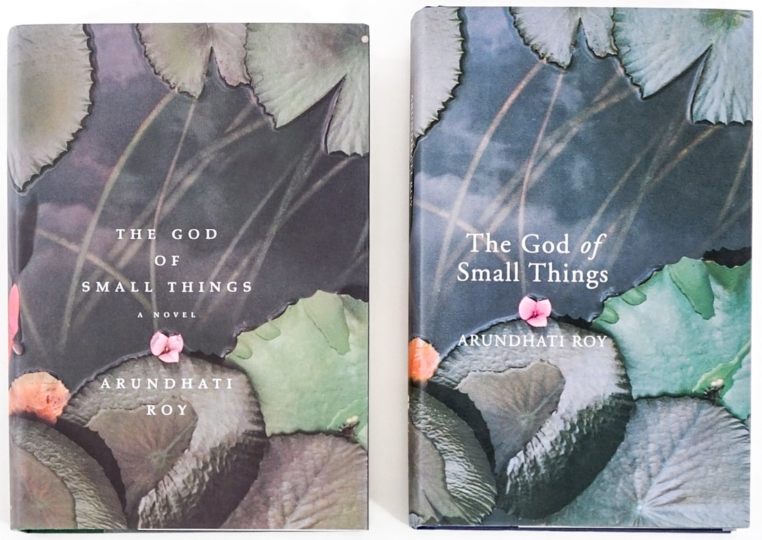 The God of Small Things (2) SIGNED 1ST UK AND US: The God of Small Things by Arundhati Roy. 1) Signed on title page. Flamingo, London 1997 with unclipped dust jacket. 2) Signed on title page. Random House 1997 1st US with unclipped dust jacket. Book